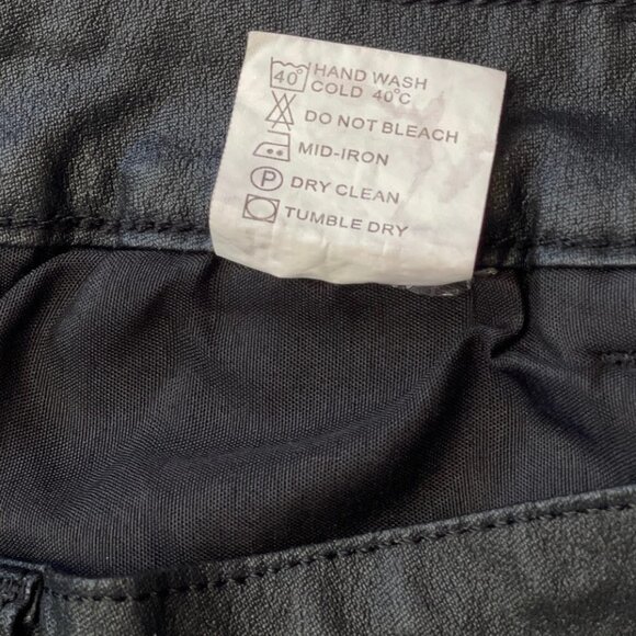 COUNTRY DENIM AUSTRALIA Black‎ Wax Jeans Women's Size 10 Skinny Stretch Mid-Rise - Picture 7 of 13